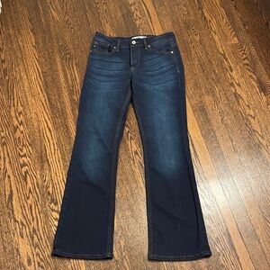 Kan Can Dark Denim Flare Jeans